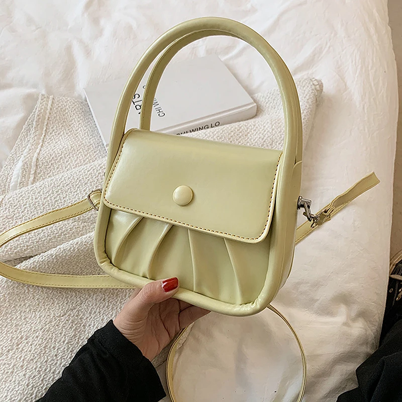 Summer Women Small Shoulder Messenger Bag Solid Color Ladies Purse Handbags Fashion Design Female Pleated Leather Crossbody Bags
Summer Women Small Shoulder Messenger Bag Solid Color Ladies Purse Handbags Fashion Design Female Pleated Leather Crossbody Bags