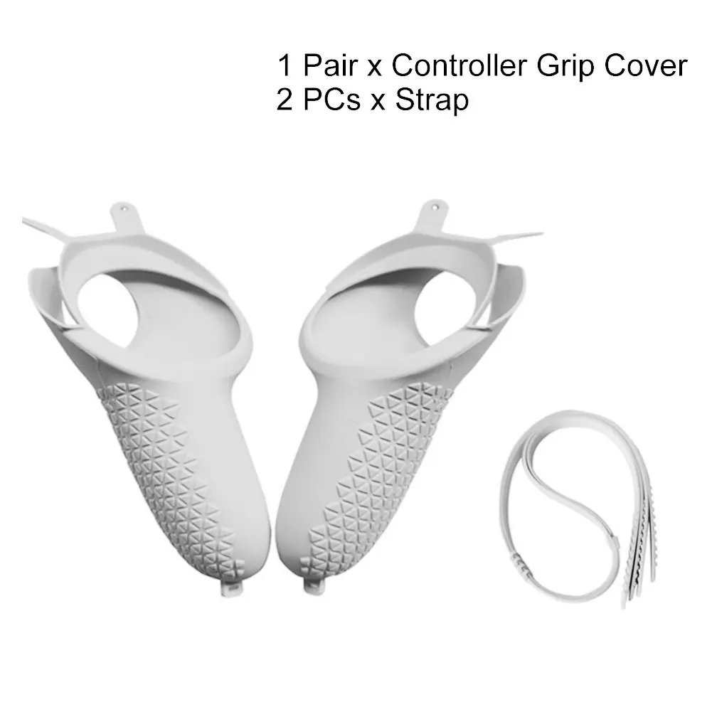 1pair With Strap Controller Grip Cover Shockproof Easy Install Silicone Replacement Parts Anti-throw Handle For Oculus Quest 2
1pair With Strap Controller Grip Cover Shockproof Easy Install Silicone Replacement Parts Anti-throw Handle For Oculus Quest 2