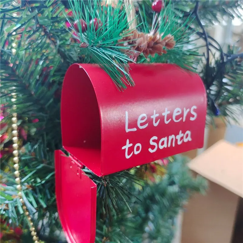 Christmas Iron Mailbox Christmas Decoration For Home Red Mailbox Hanging Ornament Letters To Santa Claus
Christmas Iron Mailbox Christmas Decoration For Home Red Mailbox Hanging Ornament Letters To Santa Claus