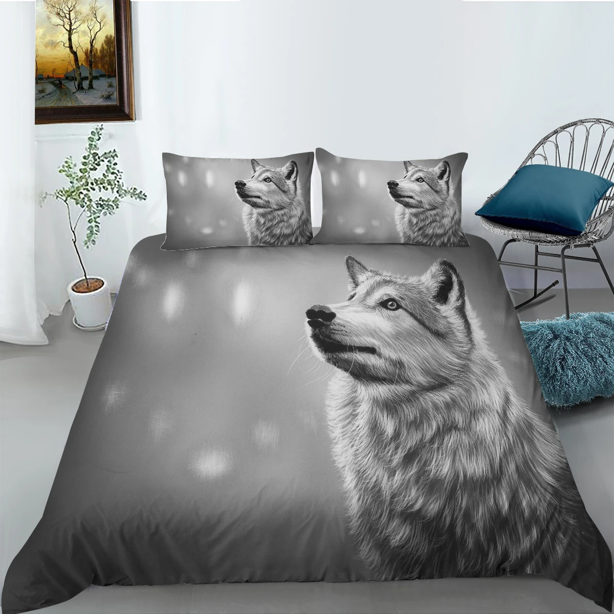 Hot Style Bedding Set 2/3pcs 20 Patterns 3D Wolf Printing Duvet Cover Sets 1 Quilt Cover + 1/2 Pillowcases US/EU/AU Size
Hot Style Bedding Set 2/3pcs 20 Patterns 3D Wolf Printing Duvet Cover Sets 1 Quilt Cover + 1/2 Pillowcases US/EU/AU Size