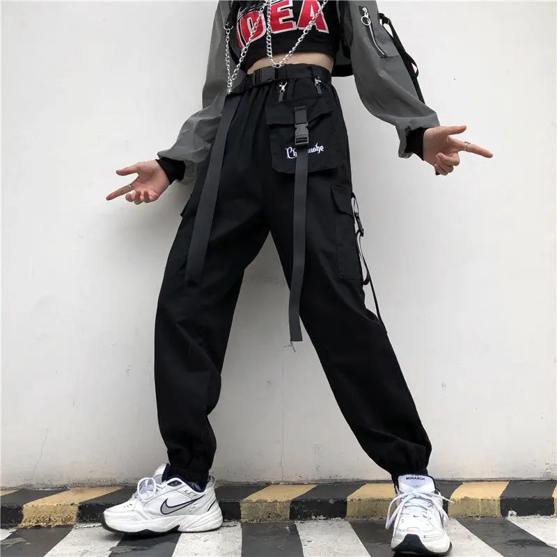 HOUZHOU Streetwear Women Cargo Pants Korean Fashion Elastic Waist Hip Hop Harem Pants Harajuku Techwear Joggers Trousers Female
HOUZHOU Streetwear Women Cargo Pants Korean Fashion Elastic Waist Hip Hop Harem Pants Harajuku Techwear Joggers Trousers Female