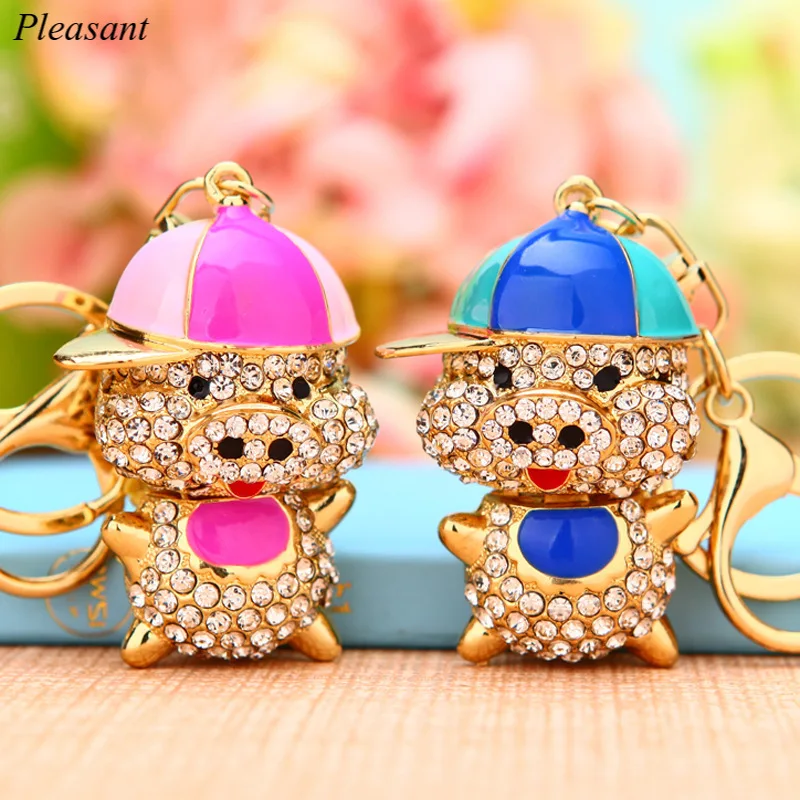 Exquisite Cute Rhinestone Piggy Car Keychain Metal Female Bag Pendant Key Chain Ring Jewelry Gift Wholesale
Exquisite Cute Rhinestone Piggy Car Keychain Metal Female Bag Pendant Key Chain Ring Jewelry Gift Wholesale