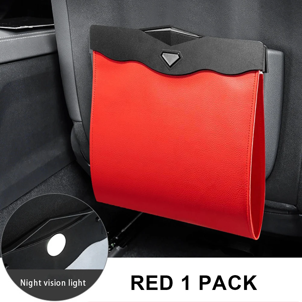 New Back Seat Hanging Organizer Smart LED Car Trash Can Waterproof Folding Leather Bag Storage Pocket Leak-Proof Reusable
New Back Seat Hanging Organizer Smart LED Car Trash Can Waterproof Folding Leather Bag Storage Pocket Leak-Proof Reusable