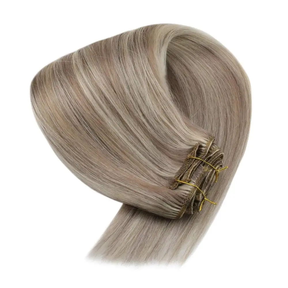 VeSunny/волосы для наращивания на клипсе 7 шт. накладные волосы цвета: коричневый