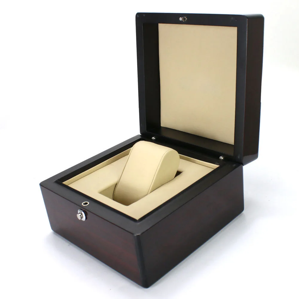 Patek Wooden Watch Box Single Slot Mens Wristwatch Organizer Jewelry Display Case with Removable Cushion
Patek Wooden Watch Box Single Slot Mens Wristwatch Organizer Jewelry Display Case with Removable Cushion