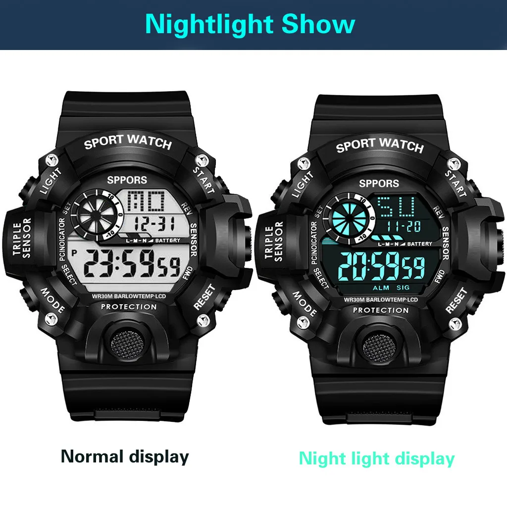 Multifunction Sports Watch Display Date Calendar Week Alarm Unisex Watch montre femme relojes para mujer
Multifunction Sports Watch Display Date Calendar Week Alarm Unisex Watch montre femme relojes para mujer