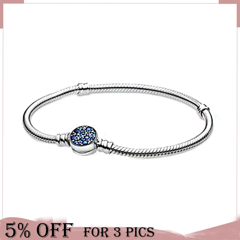 2021 Valentine's Day New Arrivals 925 Sterling Silver Bracelet Shiny Blue Stone Disc Bracelet Snake Chain Bracelet Women Jewelry
2021 Valentine's Day New Arrivals 925 Sterling Silver Bracelet Shiny Blue Stone Disc Bracelet Snake Chain Bracelet Women Jewelry