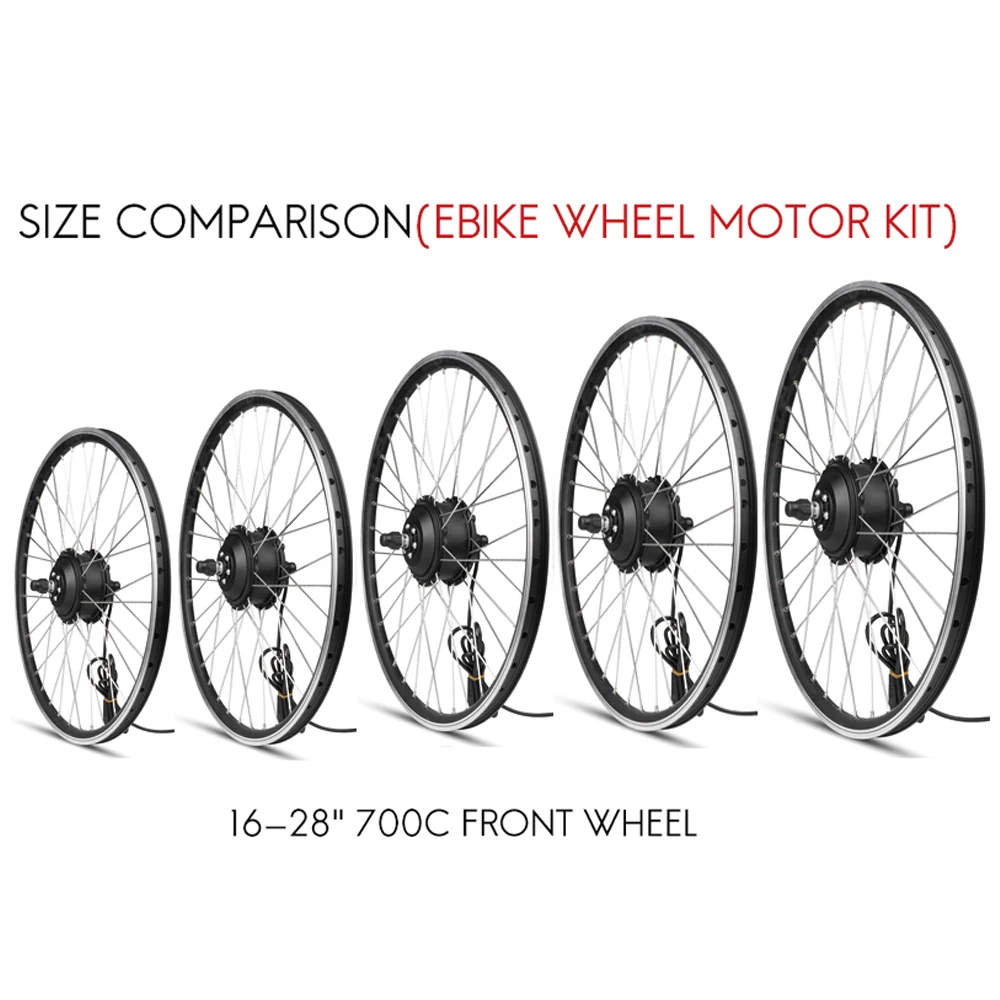 

Electric Bike Conversion Kit 1500W Motor Wheel 48V 1000W Ebike Kit Rear Hub Motor E Bike Motor 26 in 27.5in 28in 700C LCD3