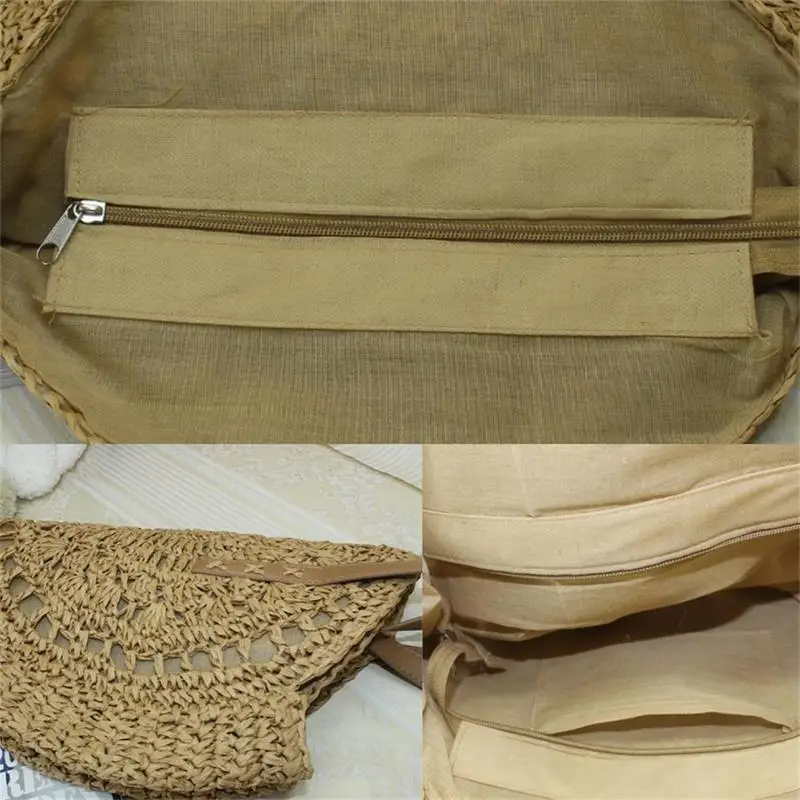Handmade Round Rattan Woven Straw Bag Summer Women Shoulder Bags Girls Small Beach Message Handbag Totes Bag
Handmade Round Rattan Woven Straw Bag Summer Women Shoulder Bags Girls Small Beach Message Handbag Totes Bag