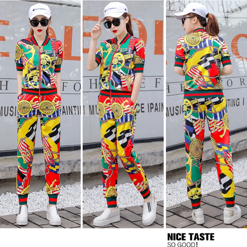 Tracksuit for women summer clothes for women Athletic Wear Suit Woman Summer Wear 2020 New Fashion Printing Style Leisure
Tracksuit for women summer clothes for women Athletic Wear Suit Woman Summer Wear 2020 New Fashion Printing Style Leisure
