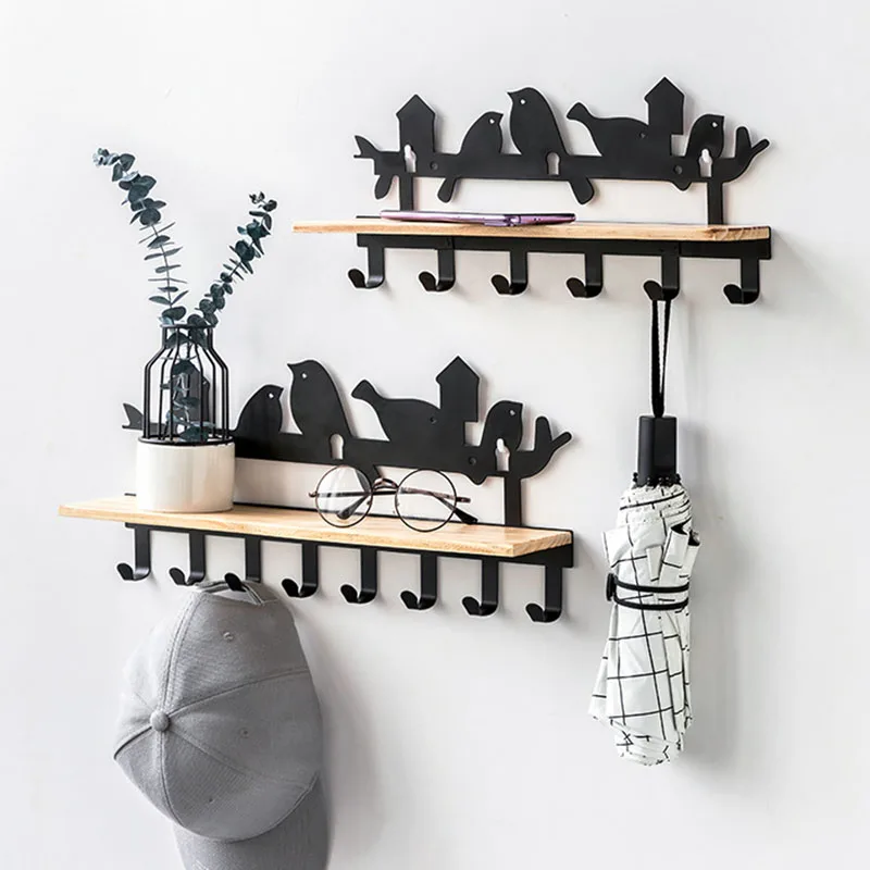 Decorative Hooks Wall Shelf Key Holders Creative Entrance Storage Rack Clothes Rack Shelves For Bedroom Organizers Storage Home
Decorative Hooks Wall Shelf Key Holders Creative Entrance Storage Rack Clothes Rack Shelves For Bedroom Organizers Storage Home