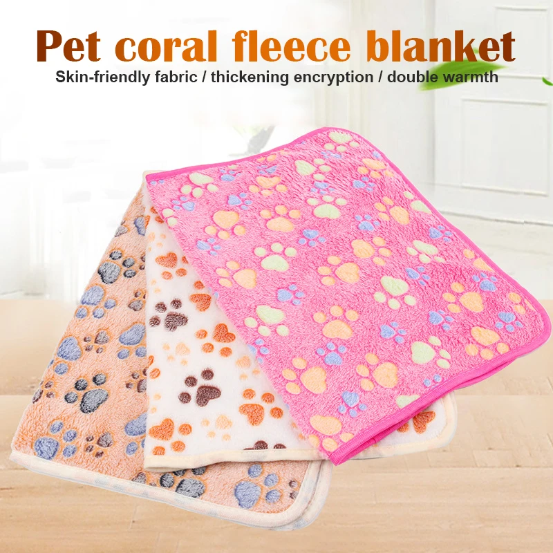 Pet Dog Blanket Soft Warm Fleece Washable Blanket for Cat Kitten Puppy with Cute Paw Print Sleeping Mat
Pet Dog Blanket Soft Warm Fleece Washable Blanket for Cat Kitten Puppy with Cute Paw Print Sleeping Mat