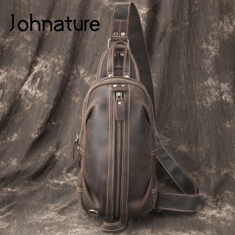 Женская кожаная нагрудная сумка Johnature, сумочка-мессенджер из воловьей кожи в стиле ретро, вместительная, 2021
Женская кожаная нагрудная сумка Johnature, сумочка-мессенджер из воловьей кожи в стиле ретро, вместительная, 2021