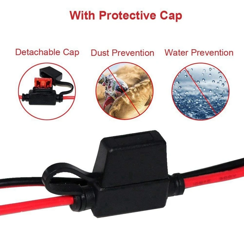 SAE to O Ring Terminal Harness Quick Connect/Disconnect Ring Terminal with 6.5 Feet 14AWG SAE to SAE Extension Cable
SAE to O Ring Terminal Harness Quick Connect/Disconnect Ring Terminal with 6.5 Feet 14AWG SAE to SAE Extension Cable