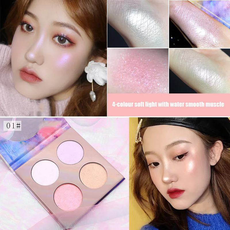 Highlight Powder for Setting Makeup Foundation Oil Control Long Lasting 4 Color Face Powder KG66
Highlight Powder for Setting Makeup Foundation Oil Control Long Lasting 4 Color Face Powder KG66