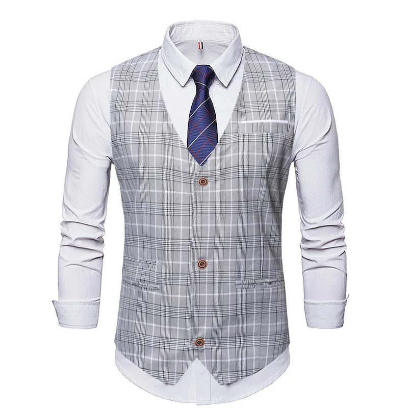 Men's brand new creative fashion personality business casual business vest wedding best man plaid vest mens vest casual
Men's brand new creative fashion personality business casual business vest wedding best man plaid vest mens vest casual