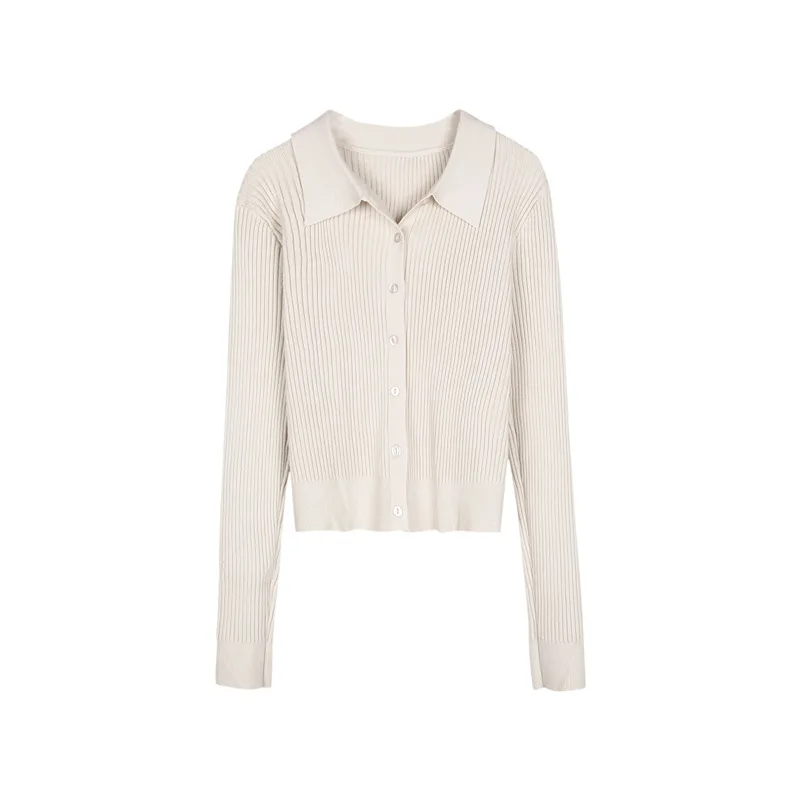 Women's Spring Pit Striped Sweater Female Korean Loose Polo Collar Cardigan Jacket W103009
Women's Spring Pit Striped Sweater Female Korean Loose Polo Collar Cardigan Jacket W103009