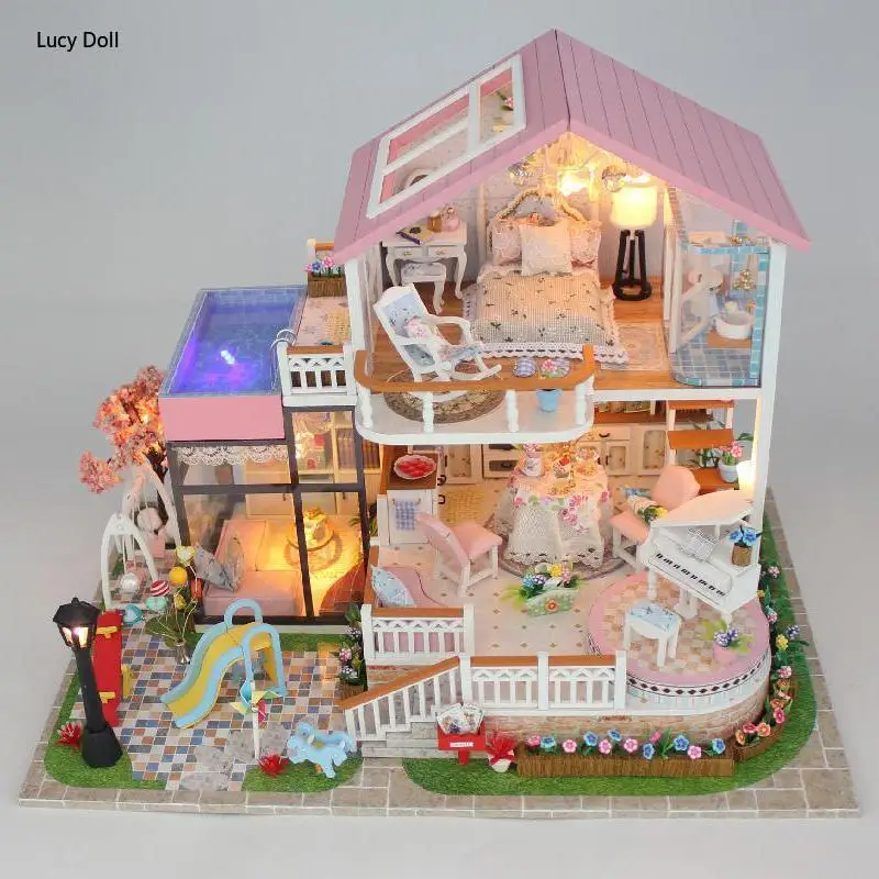 DIY Doll House Sweet Talk House Puzzle Assembly Model Handmade DIY House Creative Decoration Doll House Valentine's Day Gift
DIY Doll House Sweet Talk House Puzzle Assembly Model Handmade DIY House Creative Decoration Doll House Valentine's Day Gift