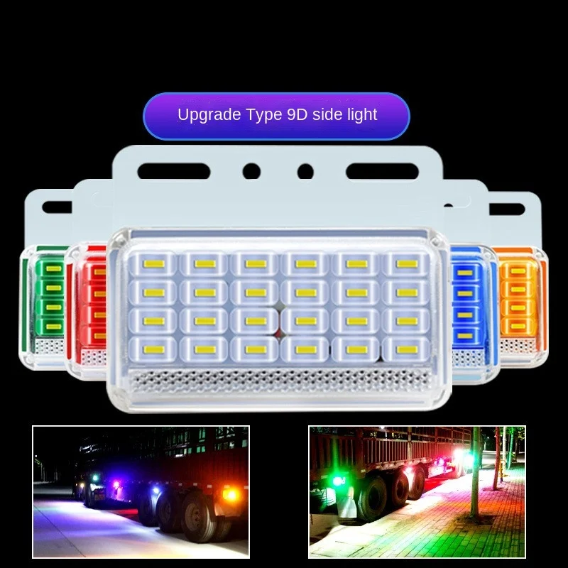 Truck Side Light 24v Super Bright Waterproof Ground Light Semi-trailer 24 LED Side Light Tire Light Indicating Width Light
Truck Side Light 24v Super Bright Waterproof Ground Light Semi-trailer 24 LED Side Light Tire Light Indicating Width Light