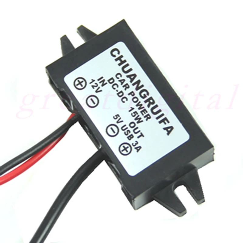 DC 12V to 5V 3A 15W Waterproof DC Converter Mini USB Car Power Adapter Car Interior Accessorie Cables Adapters car accessories
DC 12V to 5V 3A 15W Waterproof DC Converter Mini USB Car Power Adapter Car Interior Accessorie Cables Adapters car accessories