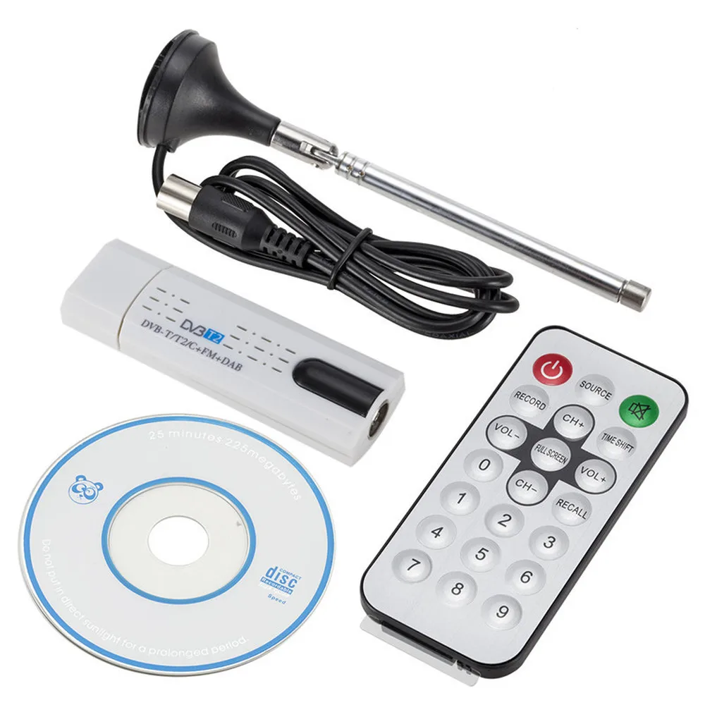USB TV Stick with Antenna Remote for DVB-T2/DVB-C/FM/DAB Digital Satellite DVB T2 USB TV Stick Tuner HD TV Receiver
USB TV Stick with Antenna Remote for DVB-T2/DVB-C/FM/DAB Digital Satellite DVB T2 USB TV Stick Tuner HD TV Receiver