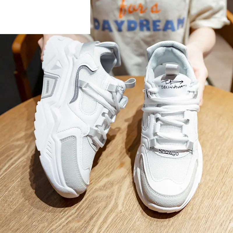 2021 Women's Chunky Sneakers Fashion Spring Platform Shoes Lace Up Breathable Mesh Women Vulcanize Shoes Round Head Dad Shoes
2021 Women's Chunky Sneakers Fashion Spring Platform Shoes Lace Up Breathable Mesh Women Vulcanize Shoes Round Head Dad Shoes