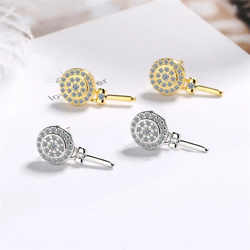 Sole Memory Delicate Cool Zircon Mini Lollipop Cute Silver Color Fashion Female Stud Earrings SEA593
Sole Memory Delicate Cool Zircon Mini Lollipop Cute Silver Color Fashion Female Stud Earrings SEA593