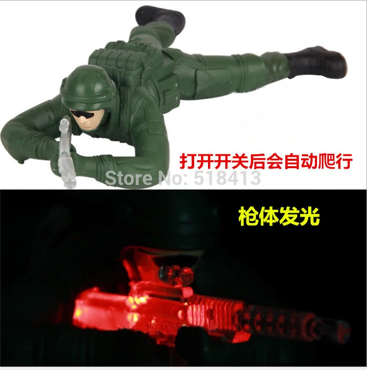 Electric Toy Large Electric Climb Toys With Light And Sound Military Model Toy Will Crawl Soldier Finished Product Battery 2021
Electric Toy Large Electric Climb Toys With Light And Sound Military Model Toy Will Crawl Soldier Finished Product Battery 2021