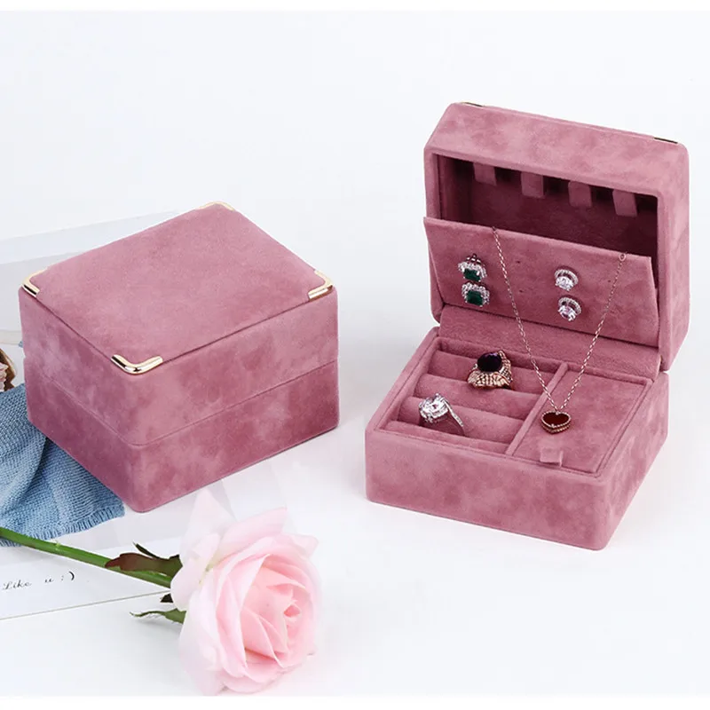 Zerong store necklace Japanese exquisite jewelry multi-function storage box for business trips portable flannelette jewelry box
Zerong store necklace Japanese exquisite jewelry multi-function storage box for business trips portable flannelette jewelry box