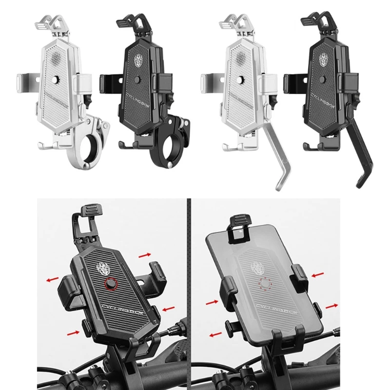 Aluminum Alloy Motorcycle Holder Bicycle Phone Holder Bicycle Bike Mount Mobile Holder 360 Degrees Rotatable GPS Dropship
Aluminum Alloy Motorcycle Holder Bicycle Phone Holder Bicycle Bike Mount Mobile Holder 360 Degrees Rotatable GPS Dropship