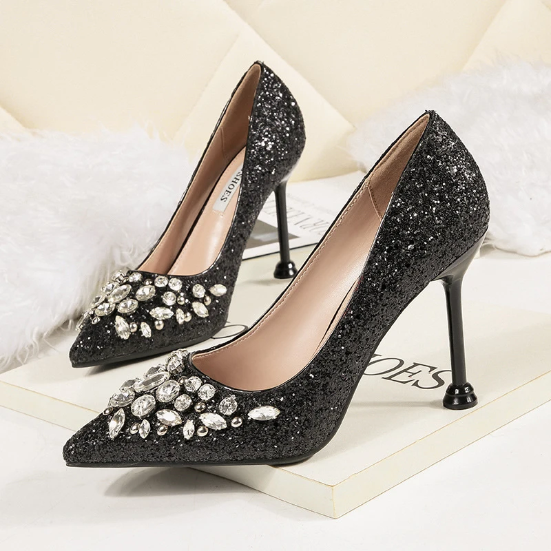Bling Women Pumps Shoes 9.5cm Women High Heels Shoes For Party Sequined Women Shoes On Heels Rhinestone Female Stiletto 2022
Bling Women Pumps Shoes 9.5cm Women High Heels Shoes For Party Sequined Women Shoes On Heels Rhinestone Female Stiletto 2022
