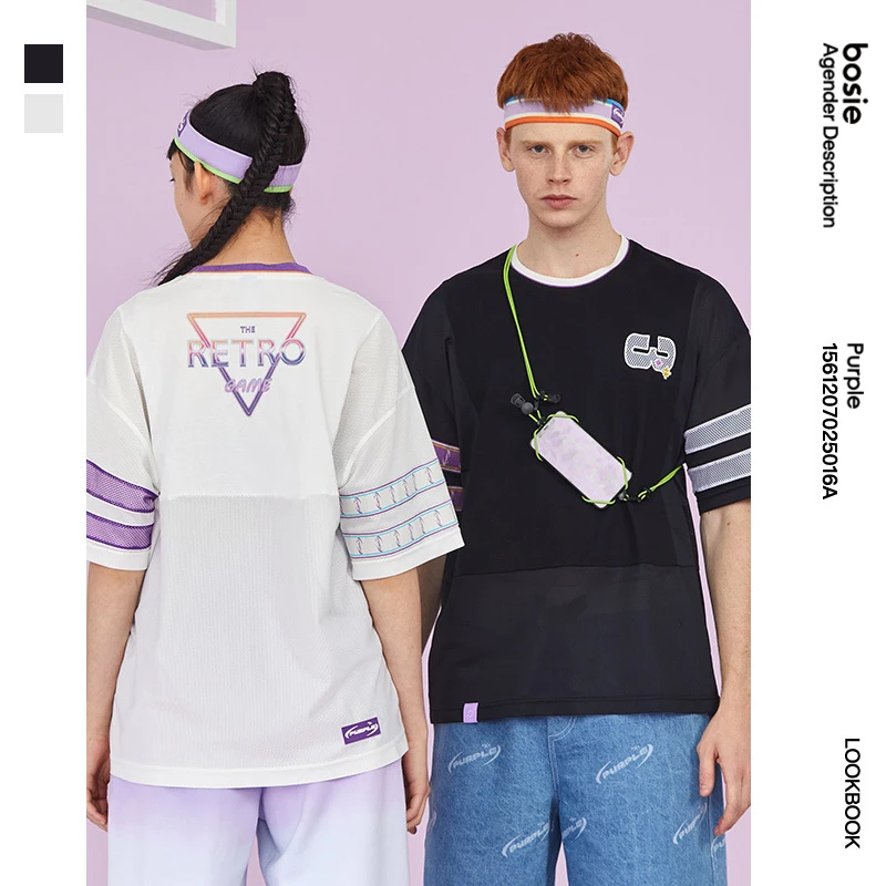 PURPLE bosie retro sports T-shirt men 2021 summer new couple fashion street loose T-shirt tide 5016A
PURPLE bosie retro sports T-shirt men 2021 summer new couple fashion street loose T-shirt tide 5016A