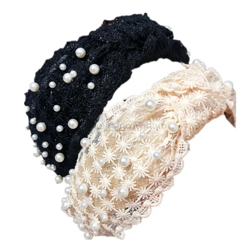 Fashion Girls Pearl Hair Band White Black Lace Headband Women Artificial Pearls Hair Hoop Middle Knot Hair Accessories Wholesale
Fashion Girls Pearl Hair Band White Black Lace Headband Women Artificial Pearls Hair Hoop Middle Knot Hair Accessories Wholesale