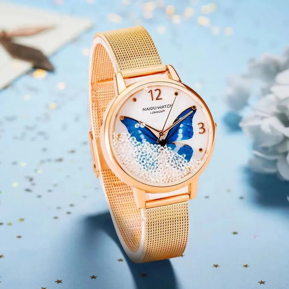Women Watches Rose Gold Bracelet Set Butterfly Pattern Unique Dial Ladies Bracelet Wrist Watches Dress Diamond Bracelet Clock
Women Watches Rose Gold Bracelet Set Butterfly Pattern Unique Dial Ladies Bracelet Wrist Watches Dress Diamond Bracelet Clock