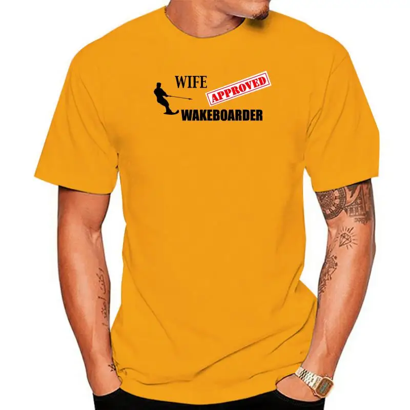 2022 Hot Sale New Men WAKEBOARDER - WIFE APPROVED - Sporter Humorous Joke Themed Mens T-Shirt Summer Fashion
2022 Hot Sale New Men WAKEBOARDER - WIFE APPROVED - Sporter Humorous Joke Themed Mens T-Shirt Summer Fashion