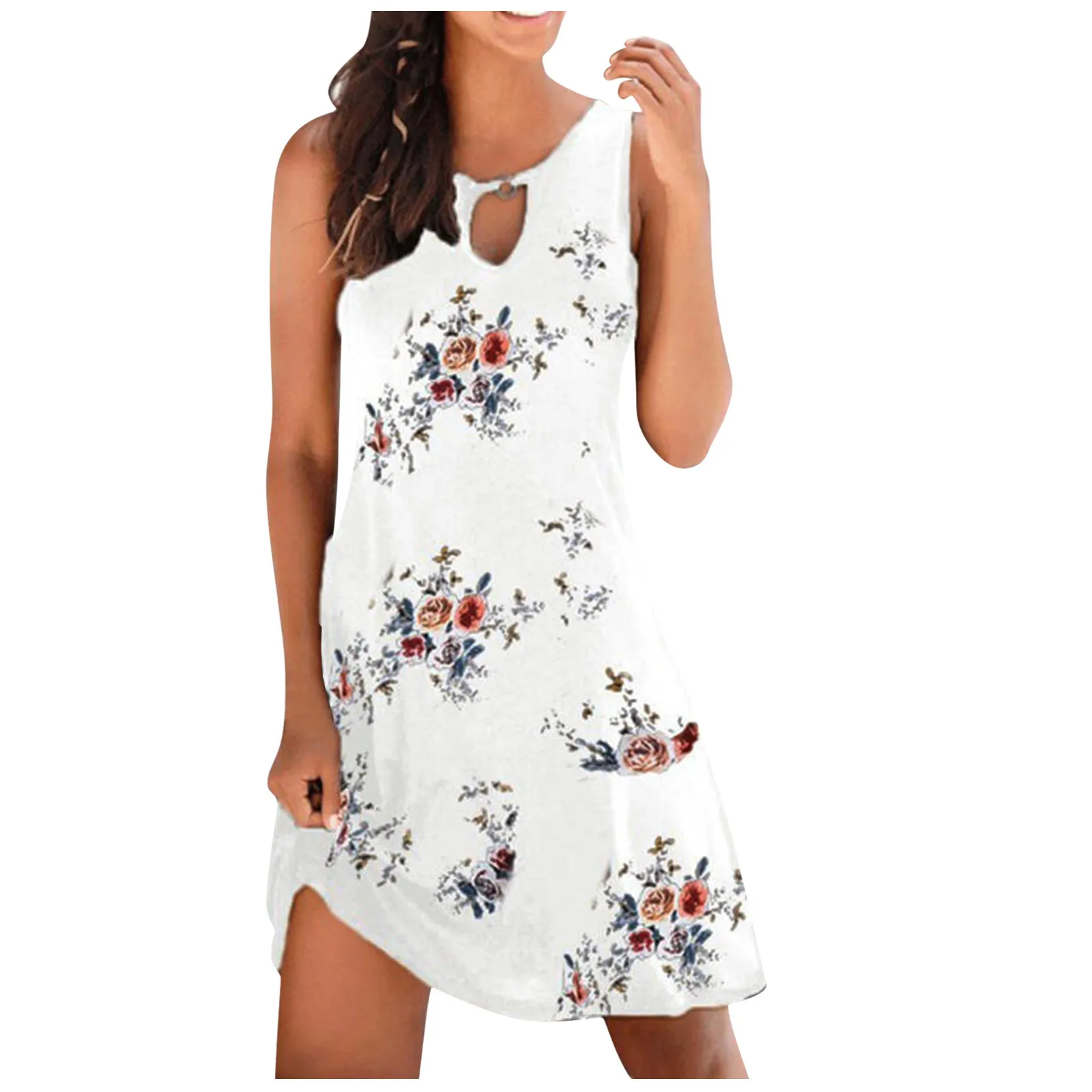 Fashion Women Boho Beach Summer Sleeveless Halter Floral Dress Elegant Off Shoulder Loose Sundress Ladies Dames Streetwear
Fashion Women Boho Beach Summer Sleeveless Halter Floral Dress Elegant Off Shoulder Loose Sundress Ladies Dames Streetwear