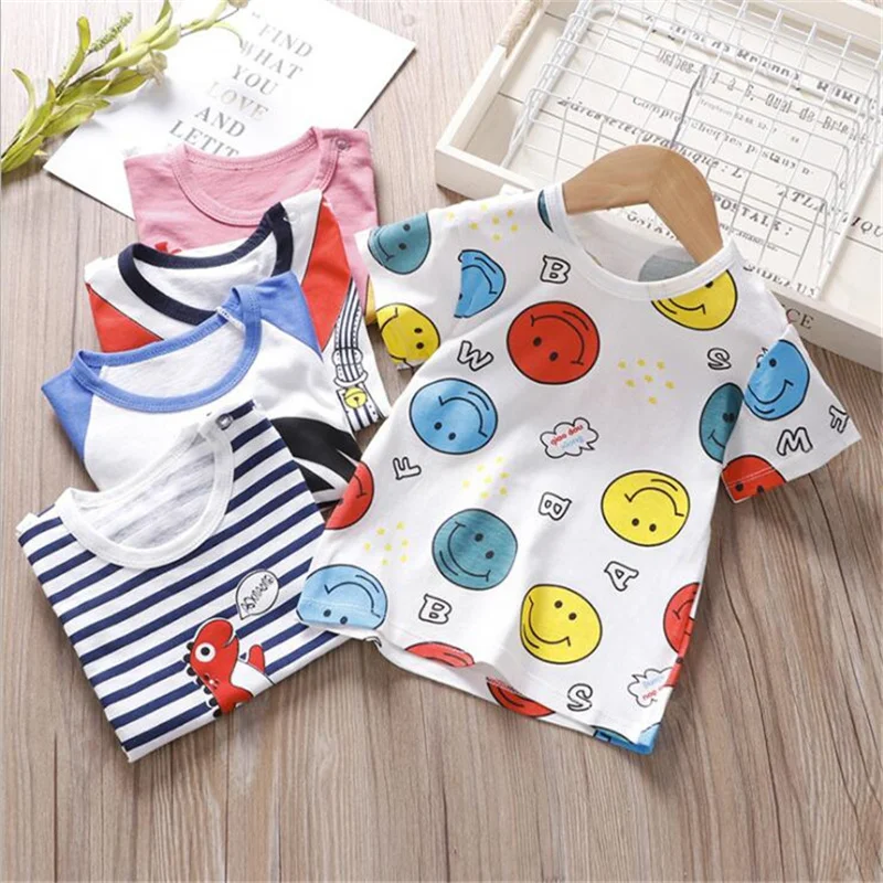 100% Cotton Baby Kids T-shirt for Girls Boys Clothing Summer Children's Pattern Cartoon Print Shirts Tops
100% Cotton Baby Kids T-shirt for Girls Boys Clothing Summer Children's Pattern Cartoon Print Shirts Tops