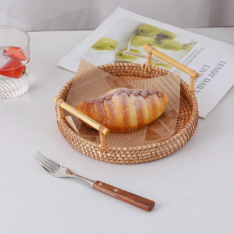 Simple Rattan Tray Japanese Bread Basket Fruit Plate Woven Fruit Basket Dteamed Bread Storage Tray Bamboo Woven Breakfast Plate
Simple Rattan Tray Japanese Bread Basket Fruit Plate Woven Fruit Basket Dteamed Bread Storage Tray Bamboo Woven Breakfast Plate