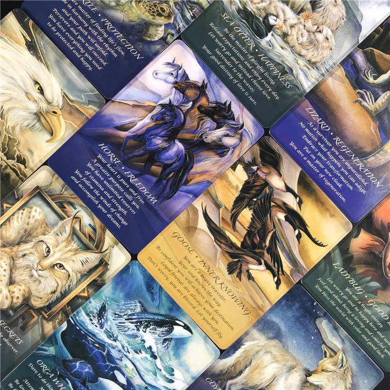 Tarot Cards Spirits Of The Animals Oracle Cards Games Set Party Entertainment Board Games For Adult Children
Tarot Cards Spirits Of The Animals Oracle Cards Games Set Party Entertainment Board Games For Adult Children
