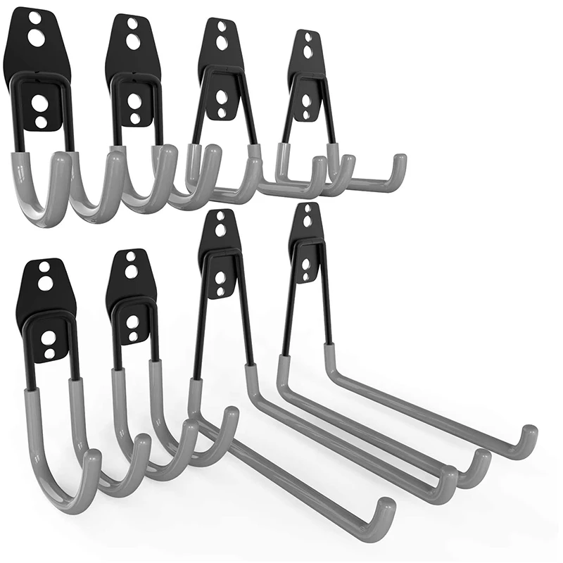 Garage Hooks, 8 Pack Garage Storage Hooks Hangers Bracket Tool Holder, Double Wall Hooks Garage Organization
Garage Hooks, 8 Pack Garage Storage Hooks Hangers Bracket Tool Holder, Double Wall Hooks Garage Organization