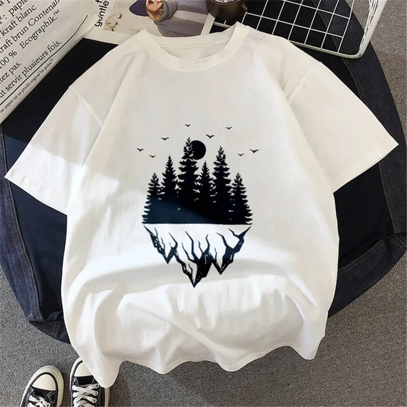 Maycaur New T-shirt Dark Forest Print Women Tshirts Harajuku T Shirt Casual Women Tshirt O-neck Short Sleeve Tops Female Clothes
Maycaur New T-shirt Dark Forest Print Women Tshirts Harajuku T Shirt Casual Women Tshirt O-neck Short Sleeve Tops Female Clothes
