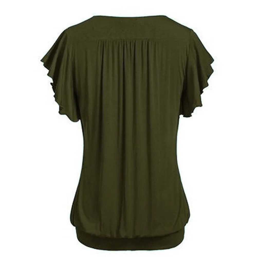 KANCOOLD top t-shirt Women Plus Size Loose V Neck Short Sleeve Solid Color Top Pleated T-shirt Summer casual top women 2020Apr20
KANCOOLD top t-shirt Women Plus Size Loose V Neck Short Sleeve Solid Color Top Pleated T-shirt Summer casual top women 2020Apr20
