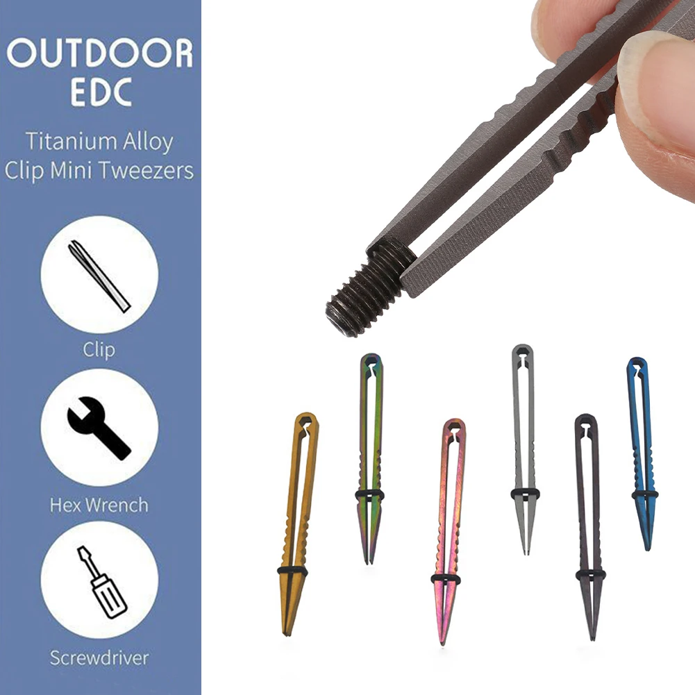 4.5cm 8.3cm Poratble Titanium Alloy Tweezers EDC Small Tool Multi-purpose Professional Camping Outdoor Pocket Maintenance
4.5cm 8.3cm Poratble Titanium Alloy Tweezers EDC Small Tool Multi-purpose Professional Camping Outdoor Pocket Maintenance