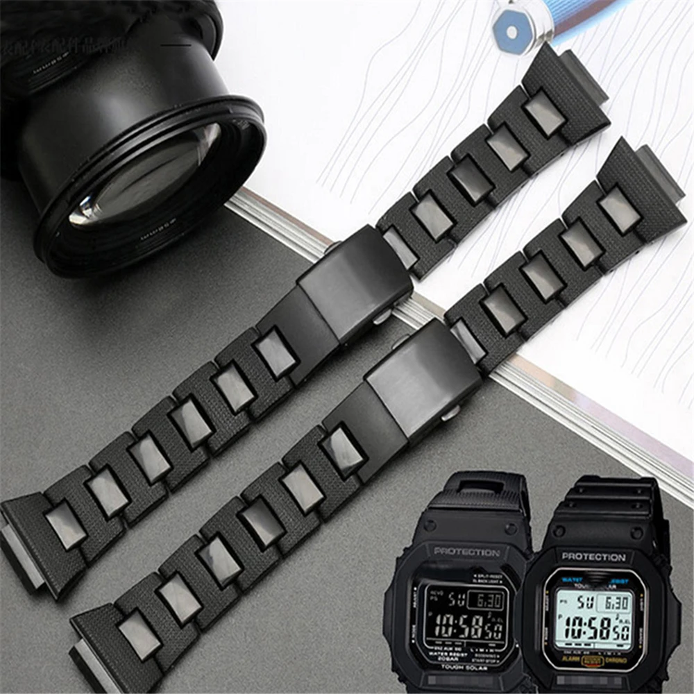 Fashion Watch Strap for G-shock DW-6900/DW9600/DW5600/GW-M5610 Watch Replacement Steel Plastic Watchband Belt
Fashion Watch Strap for G-shock DW-6900/DW9600/DW5600/GW-M5610 Watch Replacement Steel Plastic Watchband Belt