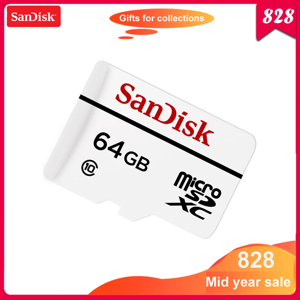 SanDisk карта памяти micro SD класс 10 64 ГБ 100% оригинал | Компьютеры и офис