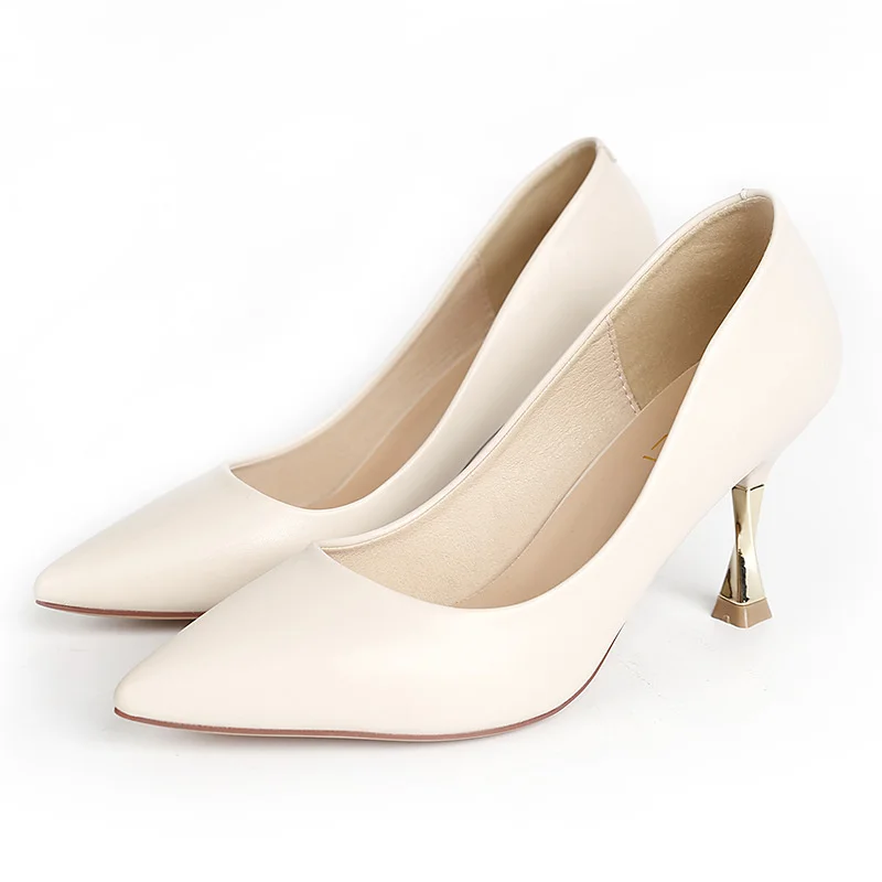 Newest Women Plus Size 34-43 Pointed Toe Metal Heels Pumps Woman Office Shoes Shallow Talons Hauts Stiletto High Heels Shoes
Newest Women Plus Size 34-43 Pointed Toe Metal Heels Pumps Woman Office Shoes Shallow Talons Hauts Stiletto High Heels Shoes