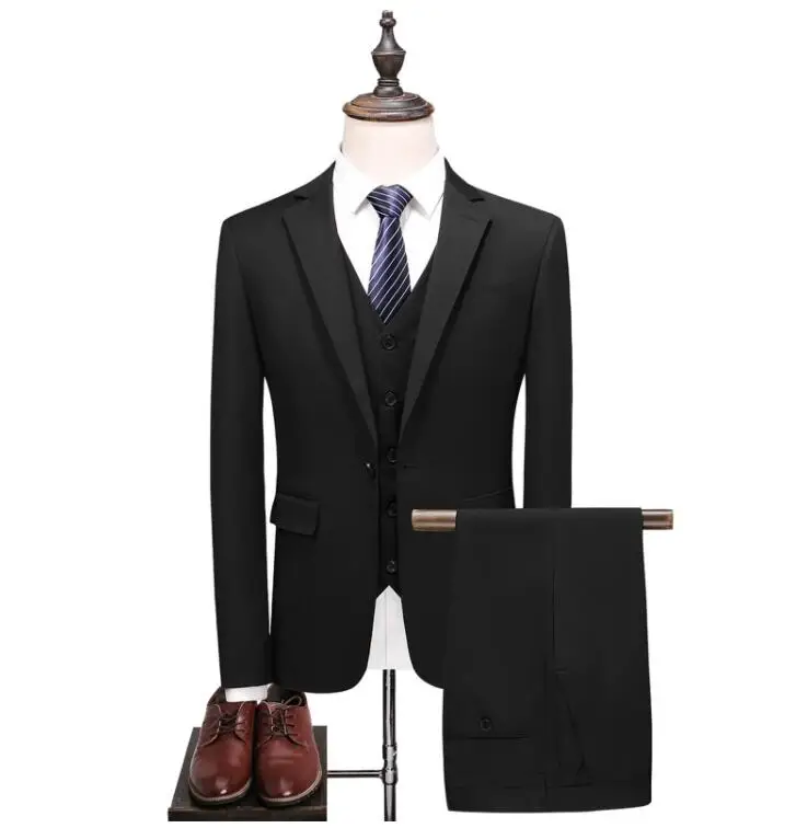 Terno Slim Wedding Suits Casual Male Blazer Suit Men's Business Party Good Quality Suits Men (Jacket+Vest+Pants) costume homme
Terno Slim Wedding Suits Casual Male Blazer Suit Men's Business Party Good Quality Suits Men (Jacket+Vest+Pants) costume homme