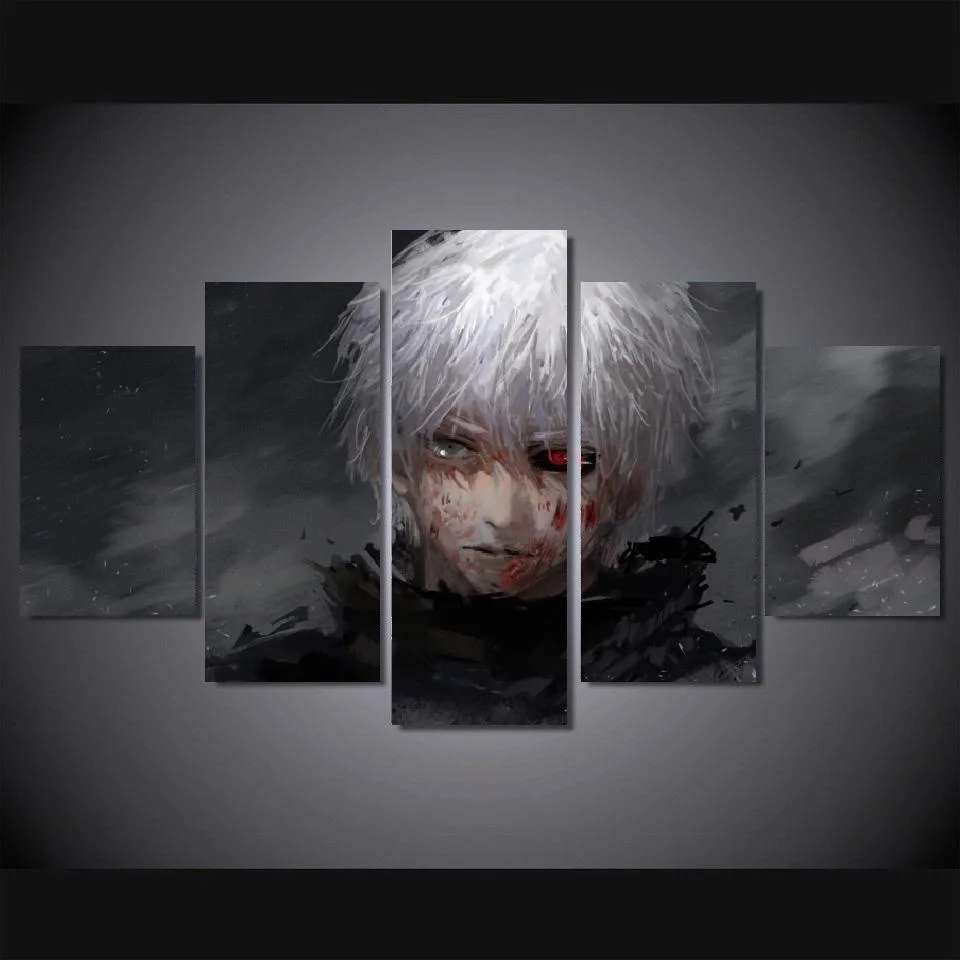 No Framed 5 Pieces Anime Tokyo Ghoul Ken Kaneki Wall Art Canvas Posters Pictures Paintings Home Decor for Kids Room Decorations
No Framed 5 Pieces Anime Tokyo Ghoul Ken Kaneki Wall Art Canvas Posters Pictures Paintings Home Decor for Kids Room Decorations