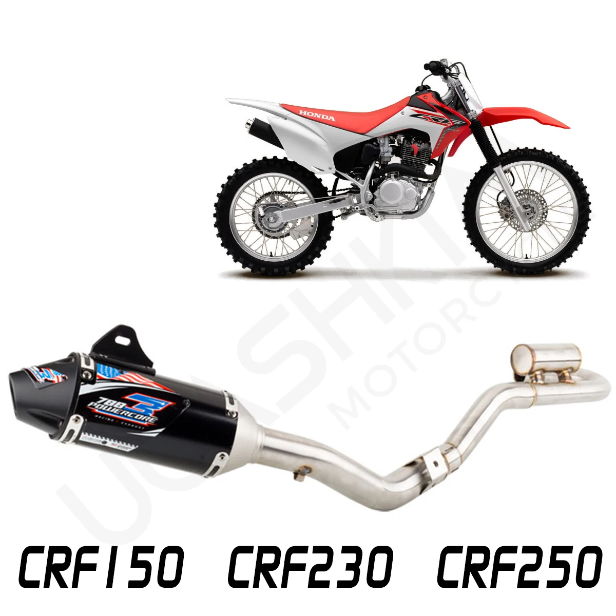 CRF150 CRF230 CRF250 Модифицированная выхлопная труба для переднего пересеченного мотоцикла CRF150 CRF230 CRF250 глушитель для выхода
CRF150 CRF230 CRF250 Модифицированная выхлопная труба для переднего пересеченного мотоцикла CRF150 CRF230 CRF250 глушитель для выхода