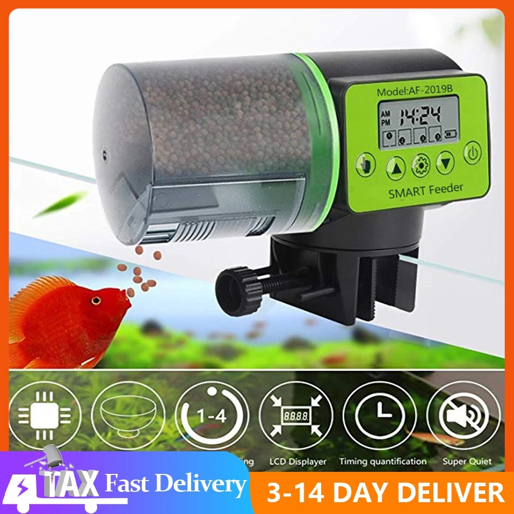 Cool Automatic Fish Feeder Digital Fish Tank Aquarium Electrical Plastic Timer Feeder Food Feeding Dispenser Tool Fish Feeder
Cool Automatic Fish Feeder Digital Fish Tank Aquarium Electrical Plastic Timer Feeder Food Feeding Dispenser Tool Fish Feeder